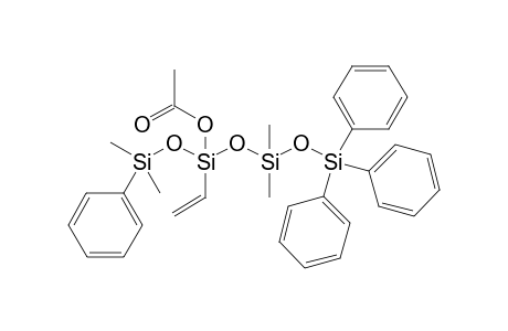 3-acetoxy-1,1,5,5-tetramethyl-1,7,7,7-tetraphenyl-3-vinyltetrasiloxane