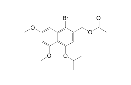 (1-bromanyl-5,7-dimethoxy-4-propan-2-yloxy-naphthalen-2-yl)methyl ethanoate