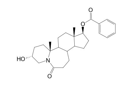 3-.alpha.,17.beta.-Dihydroxy-5-aza-B-homoandrostan-6-one 17-Benzoate