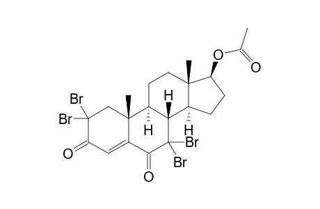 2,2,7,7-TETRABROMO-17-BETA-ACETOXYANDROST-4-EN-3,6-DIONE