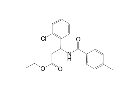 Ethyl 3-(2-chlorophenyl)-3-[(4-methylbenzoyl)amino]propanoate
