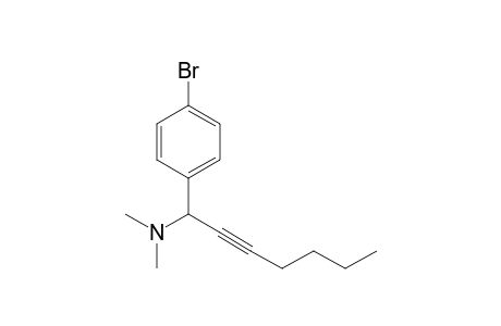 1-(4-Bromophenyl)-N,N-dimethyl-2-heptyn-1-amine