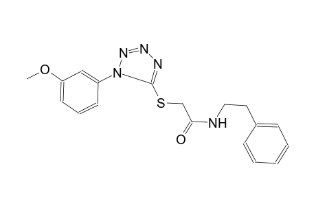 2-[1-(3-methoxy-phenyl)-1H-tetrazol-5-ylsulfanyl]-N-phenethyl-acetamide