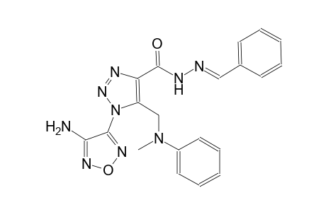 1-(4-amino-1,2,5-oxadiazol-3-yl)-5-[(methylanilino)methyl]-N'-[(E)-phenylmethylidene]-1H-1,2,3-triazole-4-carbohydrazide