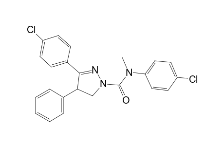 4'-chloro-3-(p-chlorophenyl)-N-methyl-4-phenyl-2-pyrazoline-1-carboxanilide