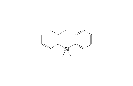 (Z)-4-Dimethyl(phenyl)silyl-5-methylhex-2-ene