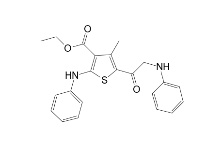 4-Methyl-2-phenylamino-5-(2-phenylamino-acetyl)-thiophene-3-carboxylic acid ethyl ester