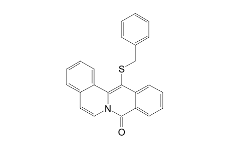 8H-Dibenzo[a,g]quinolizin-8-one, 13-[(phenylmethyl)thio]-