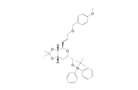 Tert-Butyl(((3aS,4R,6S,7aS)-4-((E)-3-(4-methoxybenzyloxy)prop-1-en-1-yl)-2,2-dimethyltetrahydro-3aH-[1,3]dioxolo[4,5-c]pyran-6-yl)methoxy)diphenylsilane
