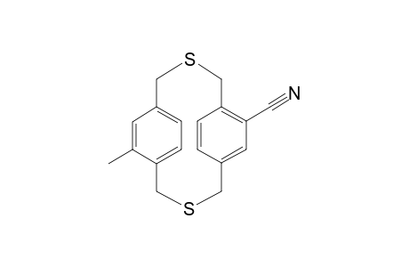 syn-18-Methyl 2,11-dithia[3.3]metacyclophane-9-carbonitrile