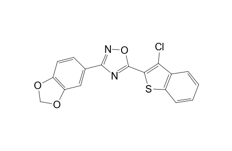 1,2,4-Oxadiazole, 3-(1,3-benzodioxol-5-yl)-5-(3-chloro-1-benzothiophen-2-yl)-