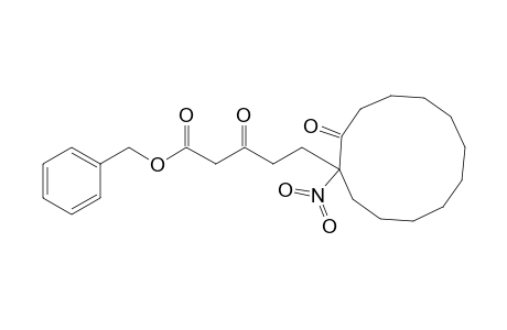Cyclododecanepentanoic acid, 1-nitro-.beta.,2-dioxo-, phenylmethyl ester