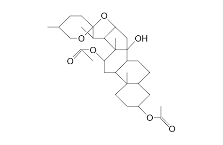 (25R)-3.beta.,12.beta.-Diacetoxy-5.alpha.-spirostan-14.beta.-ol