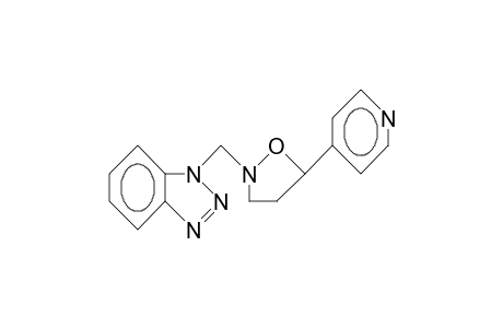 2-(Benzotriazol-1-yl-methyl)-5-(4-pyridyl)-isoxazolidine