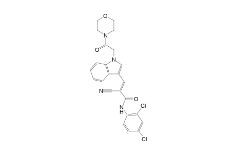 (2E)-2-cyano-N-(2,4-dichlorophenyl)-3-{1-[2-(4-morpholinyl)-2-oxoethyl]-1H-indol-3-yl}-2-propenamide