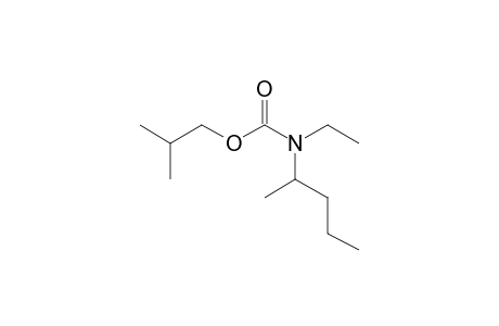 Carbonic acid, monoamide, N-(2-pentyl)-N-ethyl-, isobutyl ester