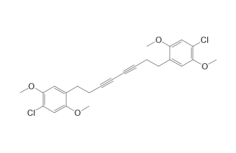 1-chloranyl-4-[8-(4-chloranyl-2,5-dimethoxy-phenyl)octa-3,5-diynyl]-2,5-dimethoxy-benzene