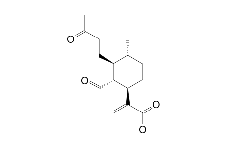 2-[(1R,2R,3S,4R)-2-formyl-3-(3-ketobutyl)-4-methyl-cyclohexyl]acrylic acid