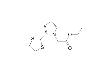 1H-Pyrrole-1-acetic acid, 2-(1,3-dithiolan-2-yl)-, ethyl ester