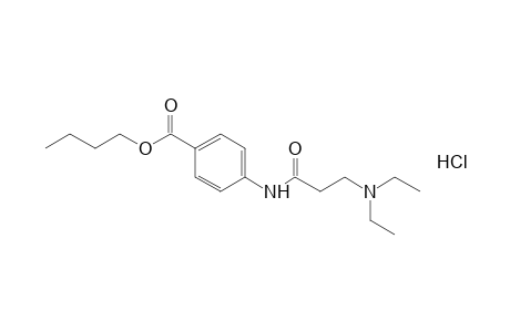 p-[3-(diethylamino)propionamido]benzoic acid, butyl ester, hydrochloride