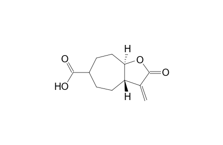 (3a.beta.,8a.alpha.)-Octahydro-3-methylene-2-oxo-2H-cyclohepta[b]furan-6-carboxylic acid