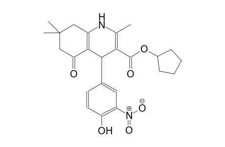 cyclopentyl 4-(4-hydroxy-3-nitrophenyl)-2,7,7-trimethyl-5-oxo-1,4,5,6,7,8-hexahydro-3-quinolinecarboxylate