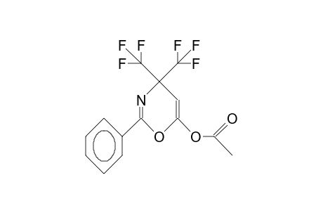 2-Phenyl-4,4-bis(trifluoromethyl)-6-acetoxy-4H-1,3-oxazine