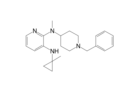 (1-benzyl-4-piperidyl)-methyl-[3-[(1-methylcyclopropyl)amino]-2-pyridyl]amine