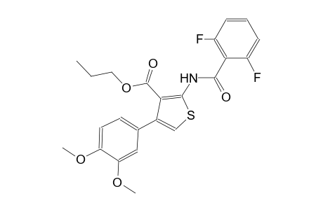 propyl 2-[(2,6-difluorobenzoyl)amino]-4-(3,4-dimethoxyphenyl)-3-thiophenecarboxylate