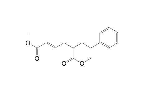 Methyl 5-carbomethoxy-7-phenyl-2-heptenoate