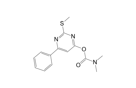 2-(Methylsulfanyl)-6-phenyl-4-pyrimidinyl dimethylcarbamate