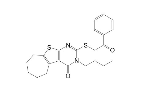 3-butyl-2-[(2-oxo-2-phenylethyl)sulfanyl]-3,5,6,7,8,9-hexahydro-4H-cyclohepta[4,5]thieno[2,3-d]pyrimidin-4-one