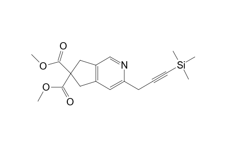 Dimethyl 5-{3-(trimethylsilyl)prop-2-yn-1-yl]-1,2-dihydro-3H-cyclopenta[c]pyridine-2,2-dicarboxylate
