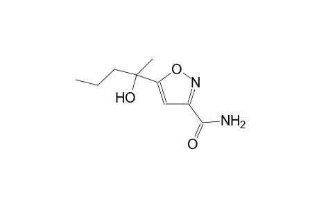 3-isoxazolecarboxamide, 5-(1-hydroxy-1-methylbutyl)-