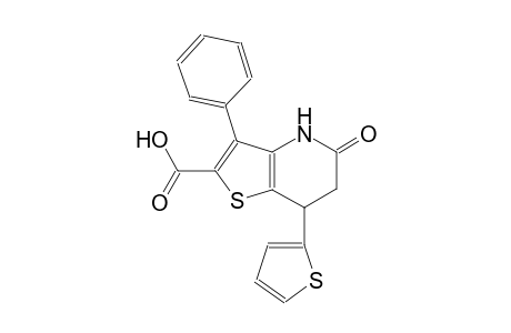 thieno[3,2-b]pyridine-2-carboxylic acid, 4,5,6,7-tetrahydro-5-oxo-3-phenyl-7-(2-thienyl)-