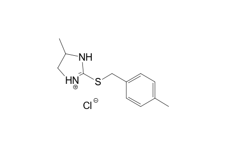 2-[(p-xylyl)thio]-4-methyl-2-imidazoline, monohydrochloride