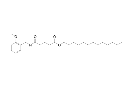 Glutaric acid, monoamide, N-(2-methoxybenzyl)-, tridecyl ester