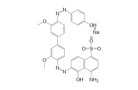 1-Naphthalenesulfonic acid, 4-amino-5-hydroxy-6-[[4'-[(4-hydroxyphenyl)azo]-3,3'-dimethoxy[1,1'-biphenyl]-4-yl]azo]-, monosodium salt