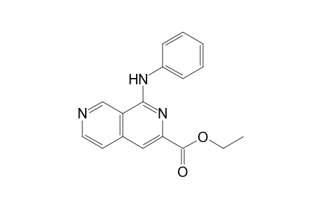 1-Anilino-2,7-naphthyridine-3-carboxylic acid ethyl ester