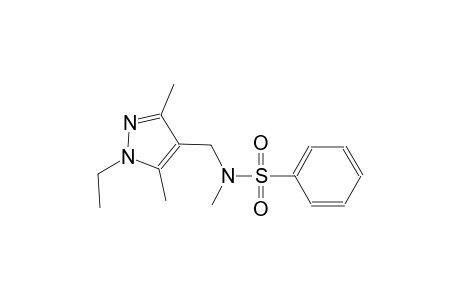 benzenesulfonamide, N-[(1-ethyl-3,5-dimethyl-1H-pyrazol-4-yl)methyl]-N-methyl-