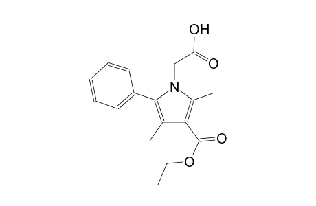 1H-pyrrole-1-acetic acid, 3-(ethoxycarbonyl)-2,4-dimethyl-5-phenyl-
