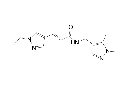 (2E)-N-[(1,5-dimethyl-1H-pyrazol-4-yl)methyl]-3-(1-ethyl-1H-pyrazol-4-yl)-2-propenamide