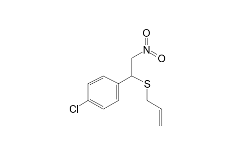 Benzene, 1-chloro-4-[2-nitro-1-(2-propenylthio)ethyl]-