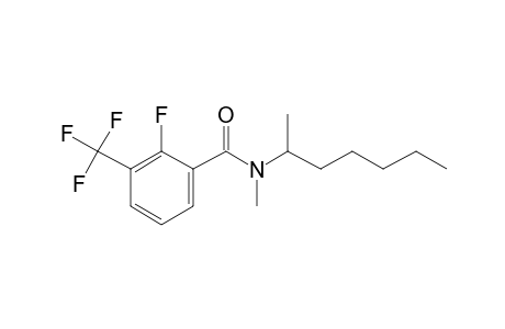 Benzamide, 2-fluoro-3-trifluoromethyl-N-methyl-N-(hept-2-yl)-