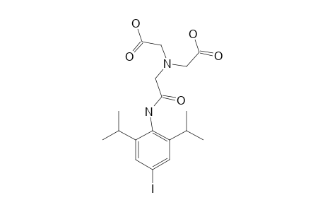 N-[2-[[4-IODO-2,6-BIS-(1-METHYLETHYL)-PHENYL]-AMINO]-2-OXOETHYL]-N-(CARBOXYMETHYL)-GLYCINE