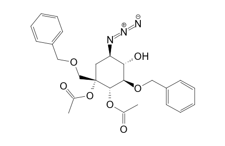 (1R,2S,3R,4S,5S)-1-Azido-4,5-di-O-acetyl-3-O-benzyl-5-((benzyloxy)methyl)cyclohexane-2,3,4,5-tetrol