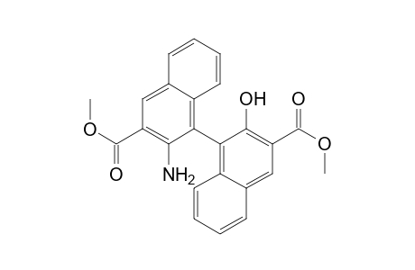 3-Amino-4-(2-hydroxy-3-methoxycarbonyl-1-naphthalenyl)-2-naphthalenecarboxylic acid methyl ester