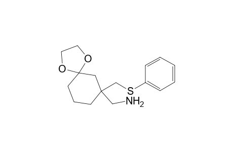 7-(Aminomethyl)-7-[(phenylthio)methyl]-1,4-dioxaspiro[4.5]decane
