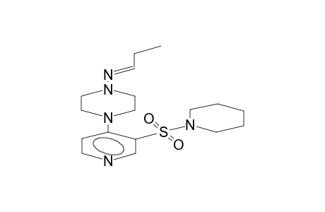3-piperidinosulfonyl-4-(4-propylideneaminopiperazino)pyridine