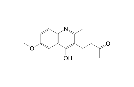 4-(4-hydroxy-6-methoxy-2-methyl-3-quinolinyl)-2-butanone